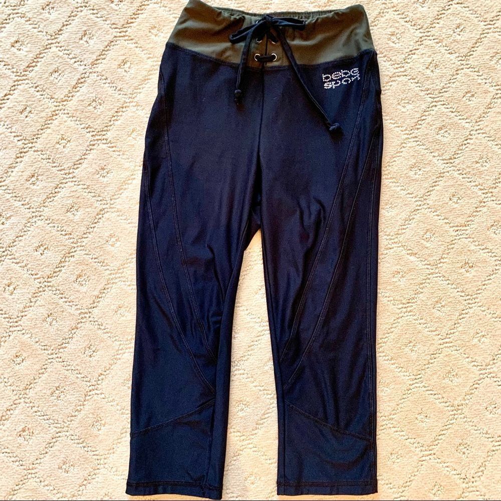 Bebe‎ Sport Black Athletic Workout Capris